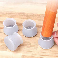 Camisin, 16 coprigambe per sedie in silicone, protezione per pavimento rotonda, per mobili, tavolo, antiscivolo, colore: rosa