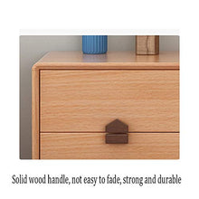 GXT WGZ- Comodino Camera Locker, Camera da Letto Comodino, Soggiorno Locker, Living Room Divano Fianco del Mobile (Color : Wood Color)