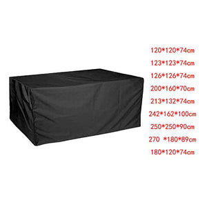 Bingxue 210D Oxford Copertura Antipolvere per Tavolo Sedia in Rattan Mobili da Esterno Impermeabile Pioggia Giardino Patio Divano Supporto Protettivo