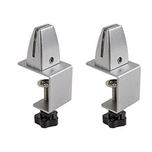MIAOLEIE 2Pcs Heavy Duty Setto Divisorio della Clip dello Schermo Regolabile Fisso del Computer Desktop in Camera Foro Libero di Divisione Lega di Alluminio Antiruggine