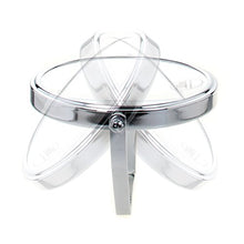 TUKA Specchio Cosmetico 10X Ingranditori, ø15,3 cm Doppia Faccia Specchi da Trucco Specchio da Tavolo cromato, 6" Specchio borsa per casa o viaggio, Specchio Bagno per Trucco e Rasatura, TKD3102-10x
