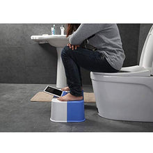 LZL Sgabello WC Multi-Funzione Antiscivolo Squatty Vatty Toilet Sgabello da Bagno Bagno Squat Aiuto Si Adatta a Tutti i Servizi igienici Vasino Tozzo (Color : White, Dimensione : Conventional)