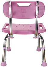 Sgabello da doccia Bagno sgabello in lega di alluminio di colore rosa doccia Sgabello Bagno Sgabello regolabile in altezza sedia Doccia Bagno sedia Vecchio rettangolo con antiscivolo Mat sgabello bagn