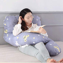 Gravidanza a forma di U cuscino stampato completa di maternità corpo Nursing Cuscino alta cotone elasticizzato sostituibile e lavabile for dormire in gravidanza e allattamento, 06,120x65cm Huangwei721