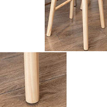XIN CHANG LWH Sgabelli da Bar in Legno, con poggiapiedi Domestico Sgabello da Bar da Stiro Colazione da Cucina da Cucina sgabelli da Bar (Color : B, Size : 75CM)