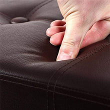 ASDFGHJKL Stoccaggio Sgabello, di Cuoio di Immagazzinaggio Panca Rettangolare con Mobili di Risparmio Coperchio-Space per Coperte, Scarpe