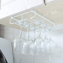 qwess Doorback Bicchiere di Vino Rack Alto Striato Rack Ferro Appeso Vino Vino Bicchiere Rack