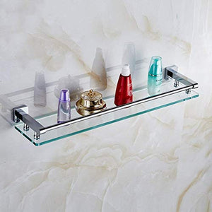 NHLBD Mensola da Bagno, mensola portaoggetti - Bagno Mensola Parete Doccia Caddy in Acciaio Inox Scaffale for Bagno Cucina partizione Accessori da Bagno (Dimensioni: 50cm) (Size : 50cm)