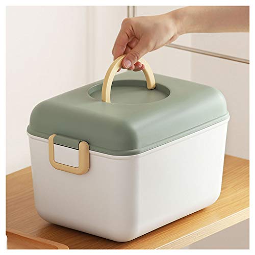 Scatola per Medicinali Medicina di sicurezza, pronto soccorso Box Storage Box, Portable Storage Box, scatola con coperchio e manico, Portable Multi-Function Box Contenitore per Medicinali