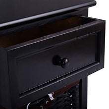 LICHUAN Tavolino comodino 3 strati 1 cassetto comodino moderno camera da letto armadio mobili camera da letto comodino fine tavolo facile montaggio