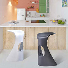 Sgabello da bar Bar Stool Chair poggiapiedi PP ergonomia del sedile è possibile pranzare e sedie for la colazione Cucina |Pub |CAFFETTERIA Sgabelli Max.Carico 150 kg Altezza seduta: 70cm (colore: ross