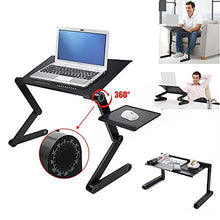 AMBIOPH- Scrivania Tavolino Pieghevole Porta Computer Laptop da Letto Supporto Pc Portatile Per Letto e Divano