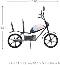 QqHAO Sculture Decorazione Figurine da Collezione Regalo Artigianale Retro Moto Portabottiglie Arte Creativa Portabottiglie Ferro Fatte a Mano Espositore e portaoggetti Decorazioni per la casa