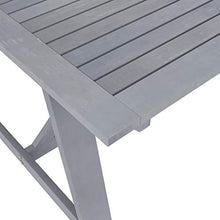 vidaXL Set Pranzo da Giardino 9 pz in Legno Massello di Acacia Grigio