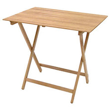 Milani Home s.r.l.s. Tavolo da Giardino Pieghevole Salvaspazio in Legno 60 X 100