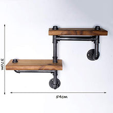LYM &ripiano di stoccaggio Mensole a Muro, Industriale del Vento del Tubo Rack trapezoidale Shelf Soggiorno Wall Hanging Shelf Scaffale Decorativi Libreria Mensola Scaffale di Finitura