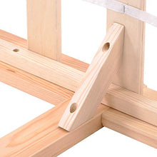 WGYDREAM Letto Base per Letto Singolo Base per Letto in Legno Massello con Testiera Ampio Spazio di Archiviazione per Adulti, Bambini, Adolescenti, Natura 200x140 Cm