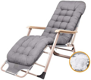 Sedie Sdraio Giardino Zero Gravity poltrona poltrona allungabile Sedia pieghevole Patio esterno poltrona sedia di spiaggia di campeggio portatile sedia regolabile per le persone pesanti con cuscini(co
