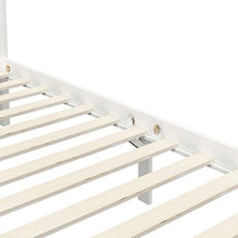 SKM Giroletto con Baldacchino 2 Cassetti Bianco in Pino 100x200 cm