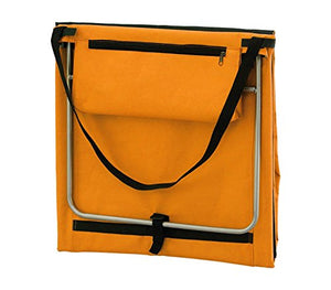 MEDIA WAVE store Stuoia Prendisole con Cuscino Arancione 334836 ONSHORE richiudibile 135 x 55 x 41cm