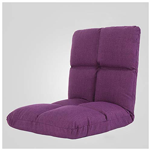 SMC Divano Pieghevole Camera da Letto Soggiorno Studio Balcone Piccolo Divano Singolo Divano reclinabile (Color : Purple)