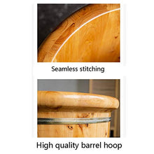MZZYP Pediluvio Piedi Botte pediluvio Bagno barile Piccola Botte di Legno casa in Legno massello Bacino pediluvio casa in Legno a Pedale Multifunzione (Size : 40cm)