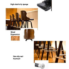 Yxsd Bar Stool 360 ° Girevole Schienale, Cuoio dell'unità di Elaborazione Esterni, poggiapiedi, Sedie industriali for la Prima Colazione, Contatore, Cucina e casa (Color : Blue)