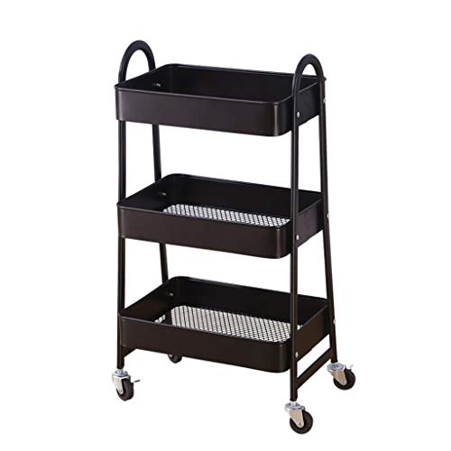 &ripiano di stoccaggio 3 livelli di storage Rack Trolley, con ruote for Cucina multipiano Storage Rack Scaffale di finitura