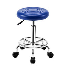 zvcv Sedia Girevole Sedia da Massaggio Rotonda Sgabello Girevole Regolabile con Sollevamento a Gas per Parrucchiere Massaggio di Bellezza Spa Salon, Rosso