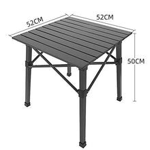 OCYE Tavolo E Sedie da Campeggio, Piano in Lega di Alluminio, Tavolo Pieghevole da Esterno E Set di Sedie per Campeggio, Campeggio E Barbecue