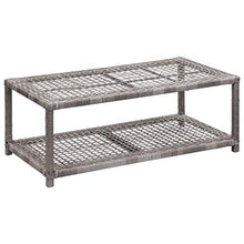 E E-NICES Scarpiera con Panchina Grigia 80x40x30 cm in Polyrattan