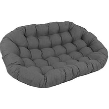 CUICI 67" Sostituzione Impermeabile Morbido Addensare Sedia,Pansan Doppia Aghi Sedile Cuscino,Poliestere Overstuffed per Il Giardino del Cortile-Grigio 172x120x15cm(68x47x6inch)