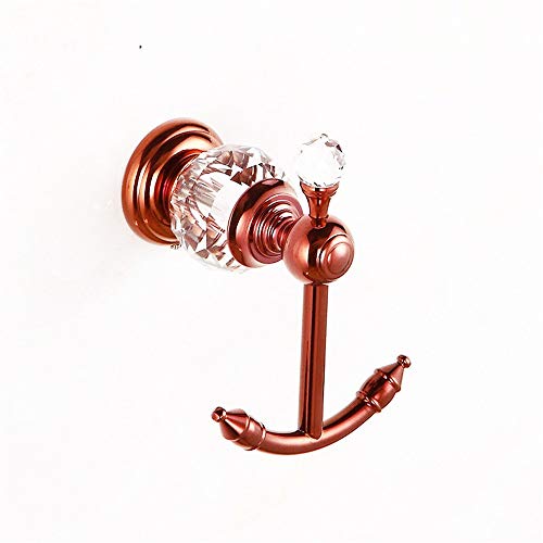 Gancio bagno cucina Ganci porta asciugamani da cucina in ottone antico Ganci porta accappatoi in cristallo di lusso Accessori da parete Appendiabiti Appendiabiti Appendiabiti Doppi ganci Gancio per as
