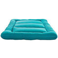 YXDDG Stuoia del Pavimento di Tatami di Sonno Premium Regina Formato Piano futon materassi, Pieghevole, Yoga-Blu 150x220cm(59x87inch)