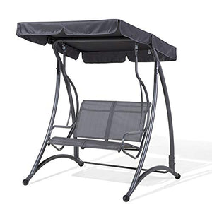 Set Giardino Tavolino + 2 Sedie Pieghevoli Estosa - Alluminio Taupe, Robusti E Resistenti - Foto 4