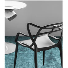 sedie da giardino nero plastica | giardino esterno arredo.Sedia impilabile resistente alle intemperie 4X | Mobili per balcone per terrazza o giardino, sedia da cucina caricabile fino a 160 kg
