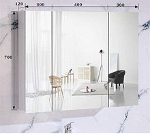 CDFCB Combinazione di armadietti da Bagno Combinazione di armadietti per lavabo semplici con specchietti da Bagno (Colore: Nero Dimensioni: 50x60x48cm)