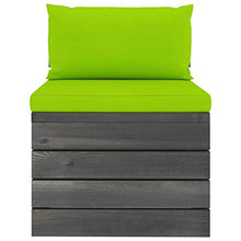 FAMIROSA Set Divani da Giardino su Pallet 5 pz con Cuscini Massello Pino-1814