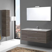 Kiamami Valentina Mobile Bagno con LAVABO 120 CM con CASSETTI in Tartufo | Boston