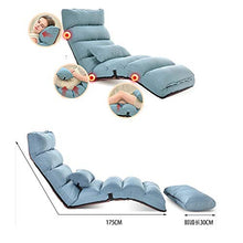 Xiao Tian Lounger Regolabile Pieghevole del Gioco di Gioco (Color : Lake Blue Color)