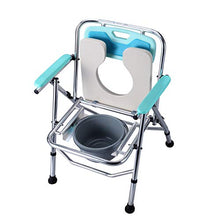 Cajolg Sedia Pieghevole del Bagno della Sedia della Toilette del cassettone del Comodino degli Anziani per Assistenza domiciliare dei pazienti disabili di Recupero,A