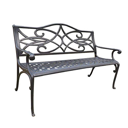 LXLH Panchina da Giardino Panchina da terrazza Panchina da Esterno, Panchina in Metallo con braccioli e Schienale, Sedie da Riposo e Attesa per l'ospedale del Parco, Panca Decorativa per la casa
