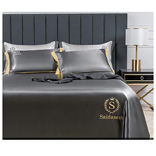 NA DWFF Ice Tappeto di Seta in Tre Pezzi Lavabili Estate e Mat Pieghevole, Ti Permettono di Avere Una Fresca Estate (Color : Gray A, Size : A-2.3mx2.5m)