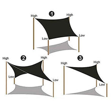 WWYL Tenda da Sole A Vela, Tenda A Vela Rettangolare, HDPE Traspirante Tenda da Sole Impermeabile per Parasole Tenda da Sole per Giardino Esterno, Patio Esterno (Color Crema,4 x 4 m)