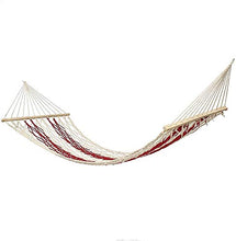 LHAHGLY Camping Hammock 190x80 cm Campeggio all'aperto Amaca Amaca Cotone Corda AW Swing Letto Appeso Giardino Patio Max Carico 100KG Amaca Portatile Sedia pigra Support hamac Bois