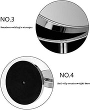 Specchio 6"Grande Trucco ingranditore bifacciale con Stand, 3 x ingrandimento vanità Posteriore