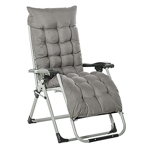 Tayer Lettino Prendisole Sdraio Pieghevole, Giardino Pieghevole, per Giardino Patio Esterno sedie a sedie a Sdraio reclinabile Caricamento Fino a 200 kg con Cuscino Testa