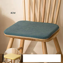 Cuscini per sedie imbottiti in memory foam, cuscini per sedie da pranzo per interni Cuscino per sedili da esterno Mobili da giardino Cuscino per ufficio premium con lacci-Blu 45x45cm (18x18In)