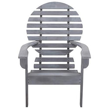 vidaXL Sedia Adirondack in Legno Massello di Acacia Grigia
