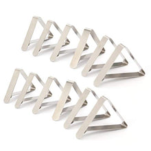 TUANTUAN12 pezzi clip per tovaglia in acciaio inox, supporto per feste, picnic, ristoranti, feste, campeggio, matrimoni